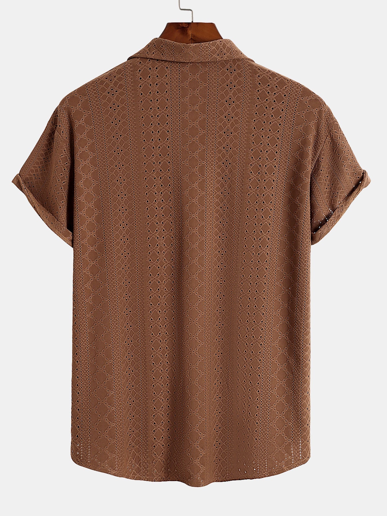 Jacquard Textured Button Up Shirt