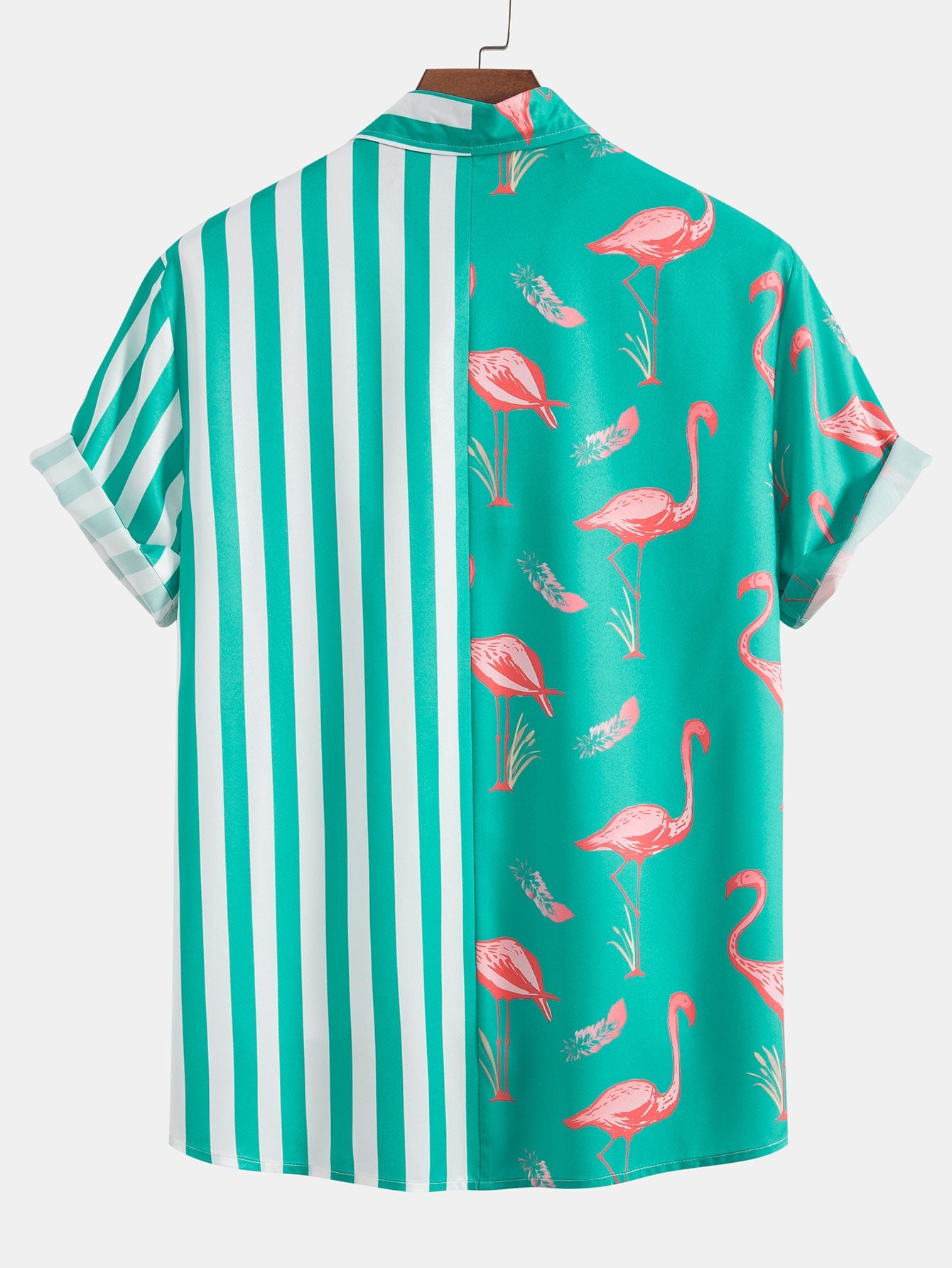 Flamingo Stripe Panel Shirt