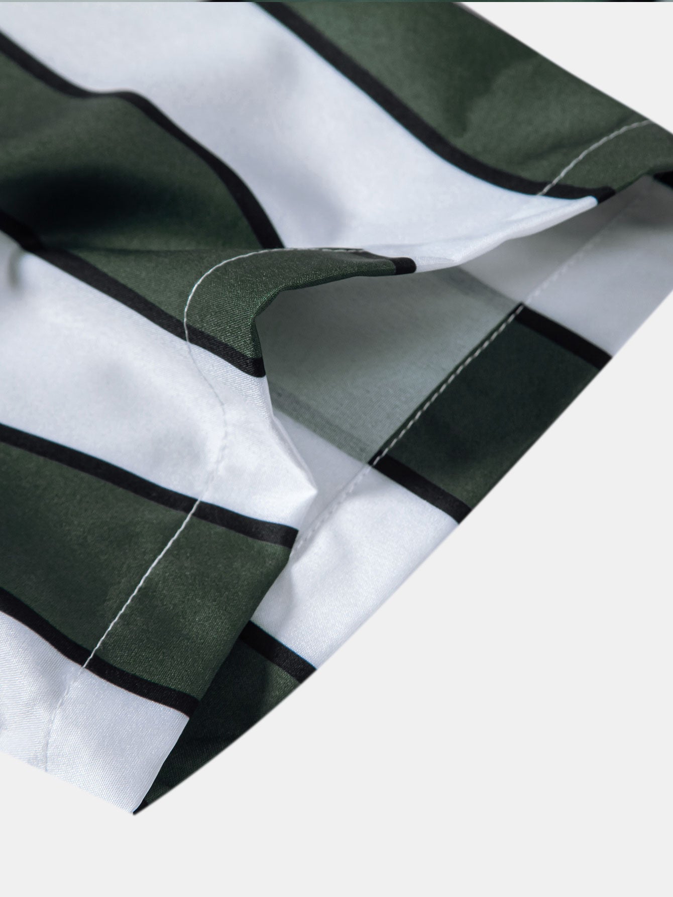 Stripe Print Button Up Shirt
