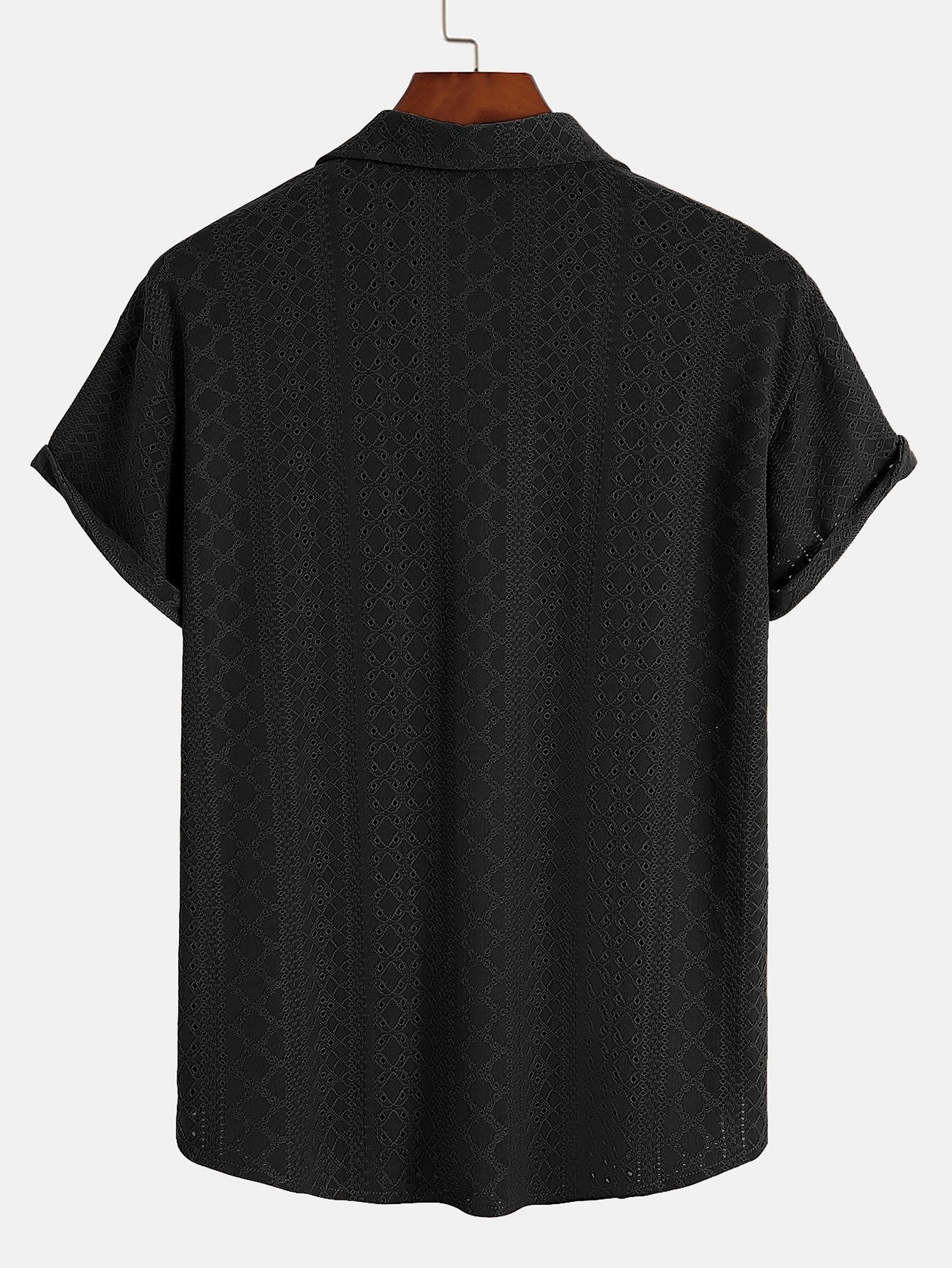 Jacquard Textured Button Up Shirt