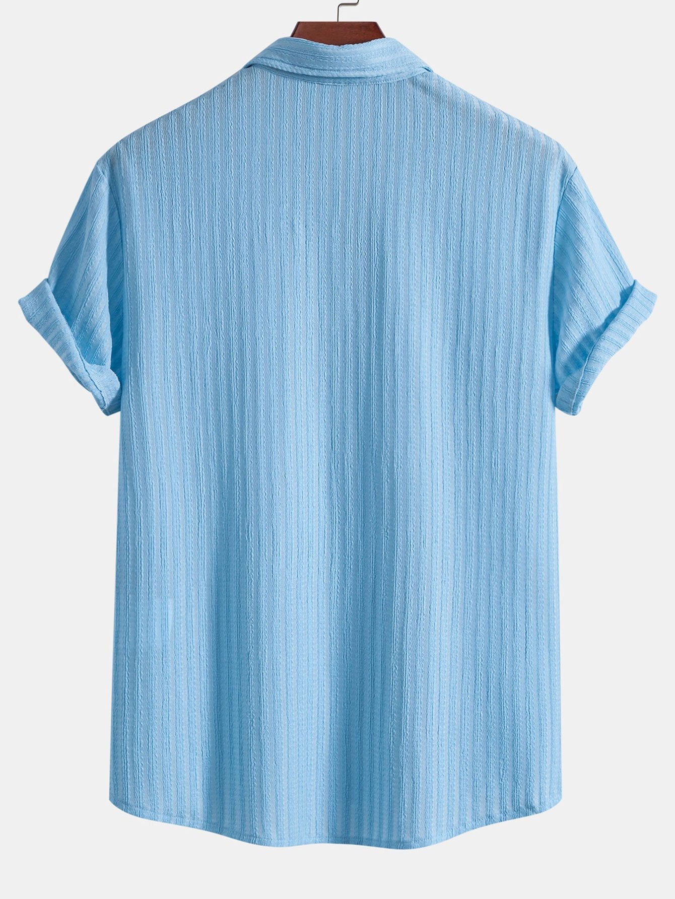 Stripe Jacquard Button Up Shirt