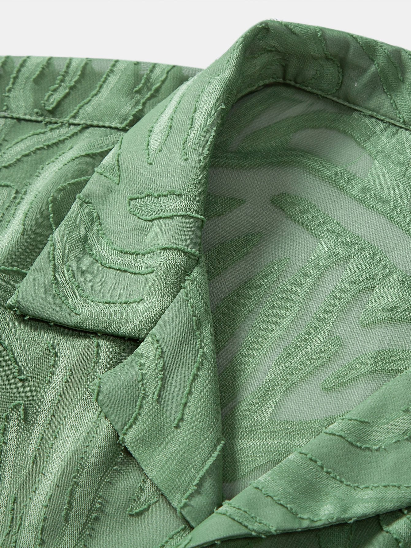 Jacquard Texture Cuban Shirt