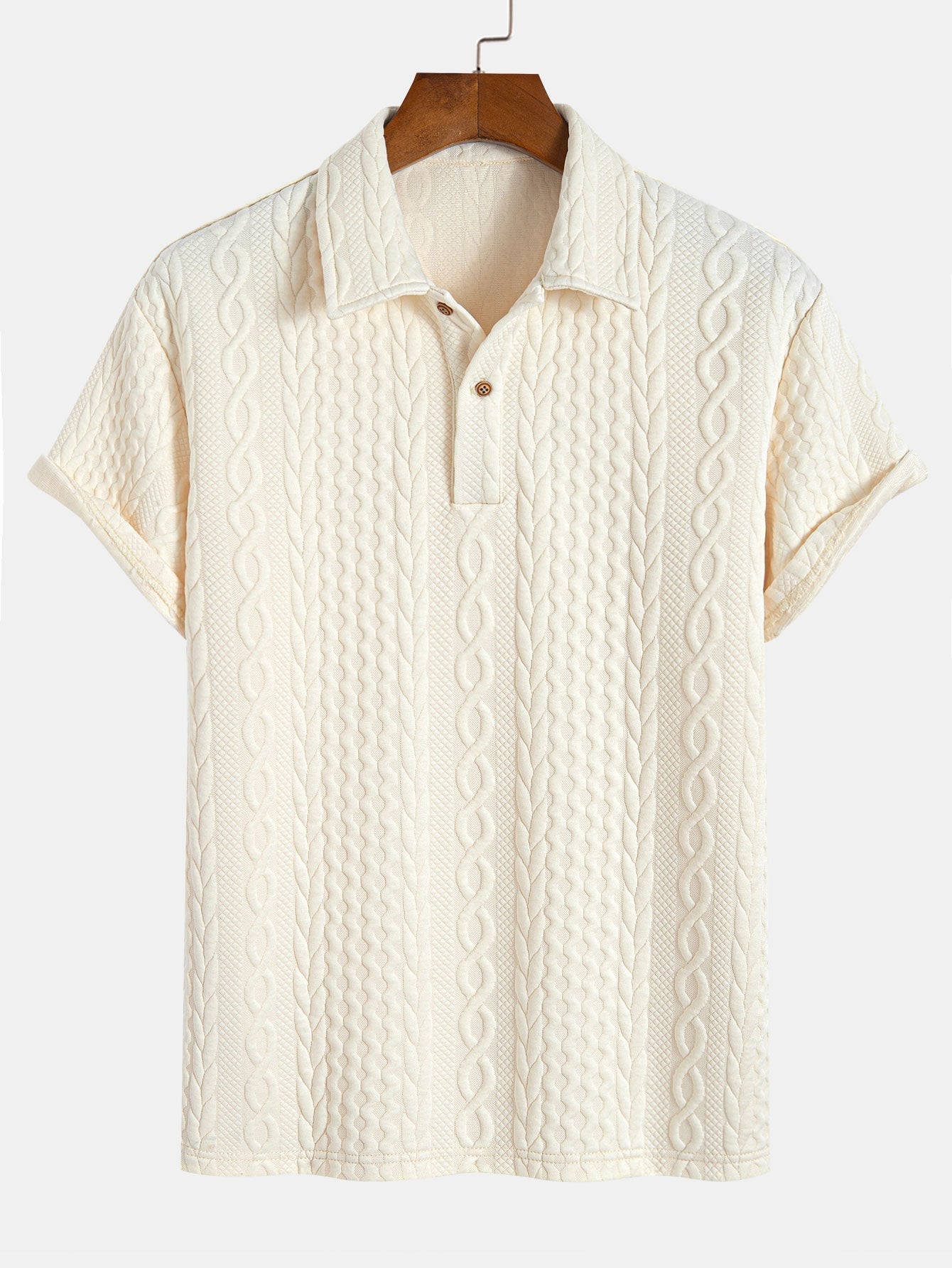 Twist Textured Jacquard Polo