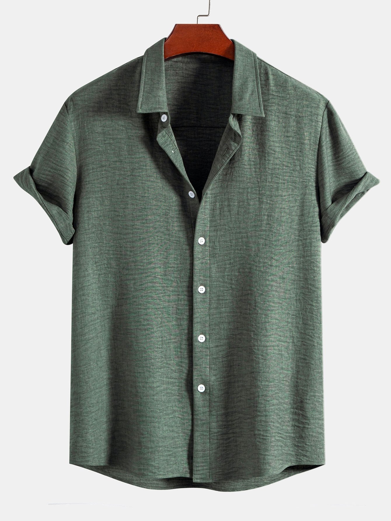 Textured Button Up Shirt