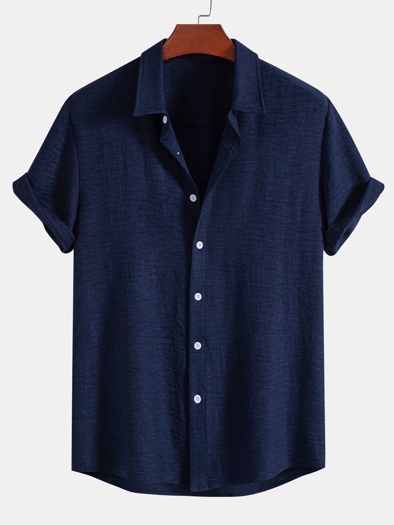 Textured Button Up Shirt