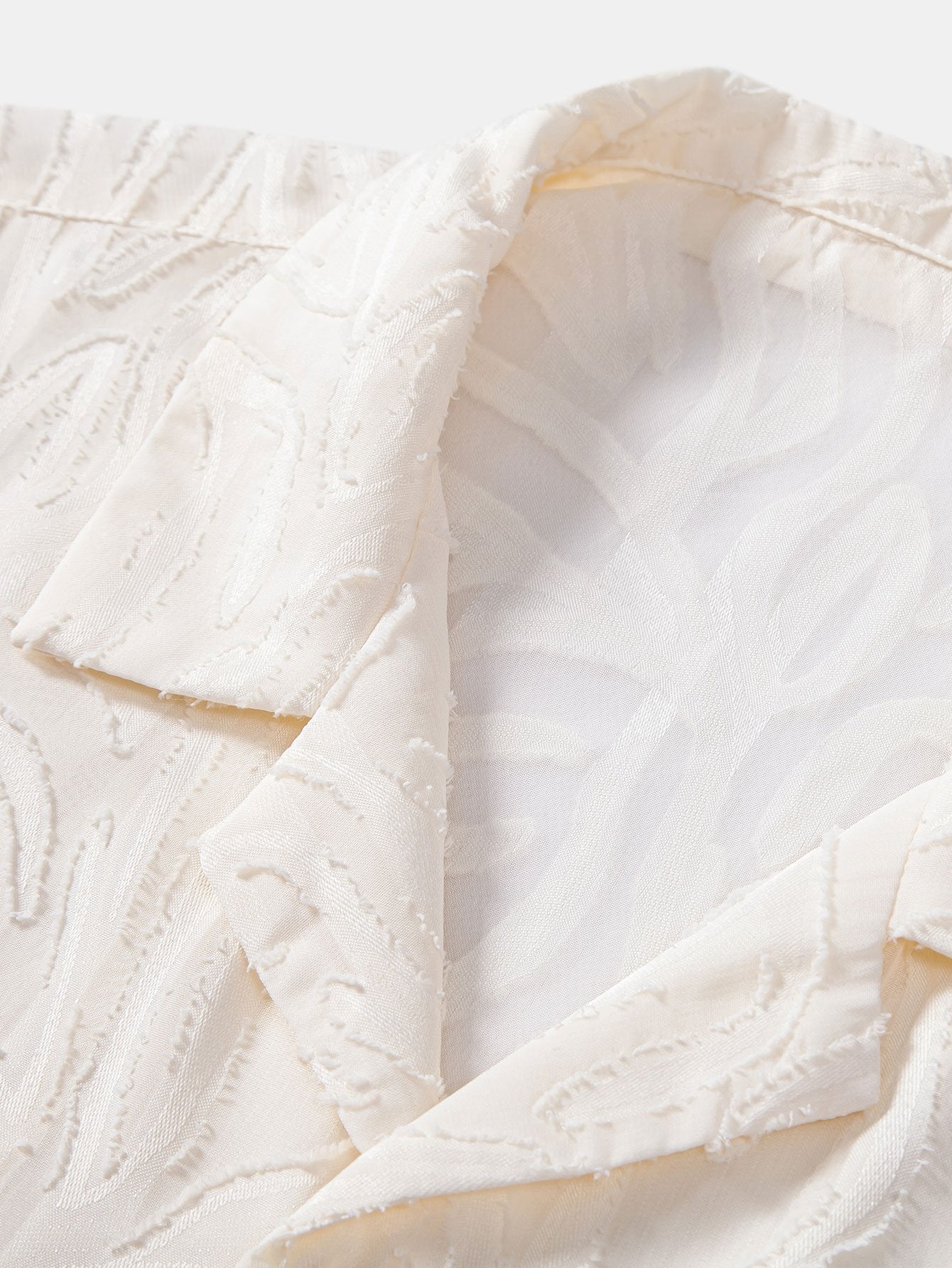 Jacquard Texture Cuban Shirt