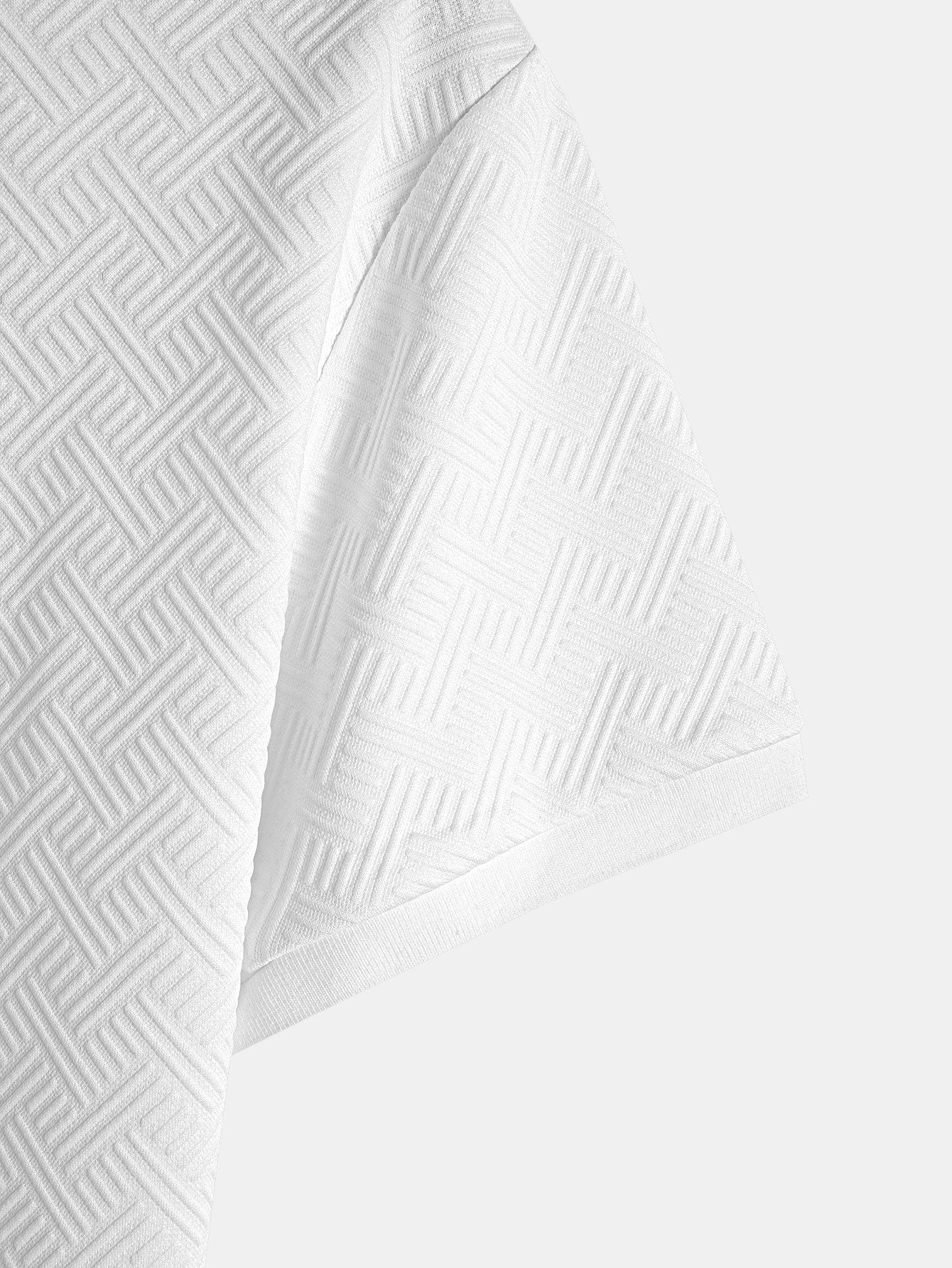 Striped Jacquard Polo