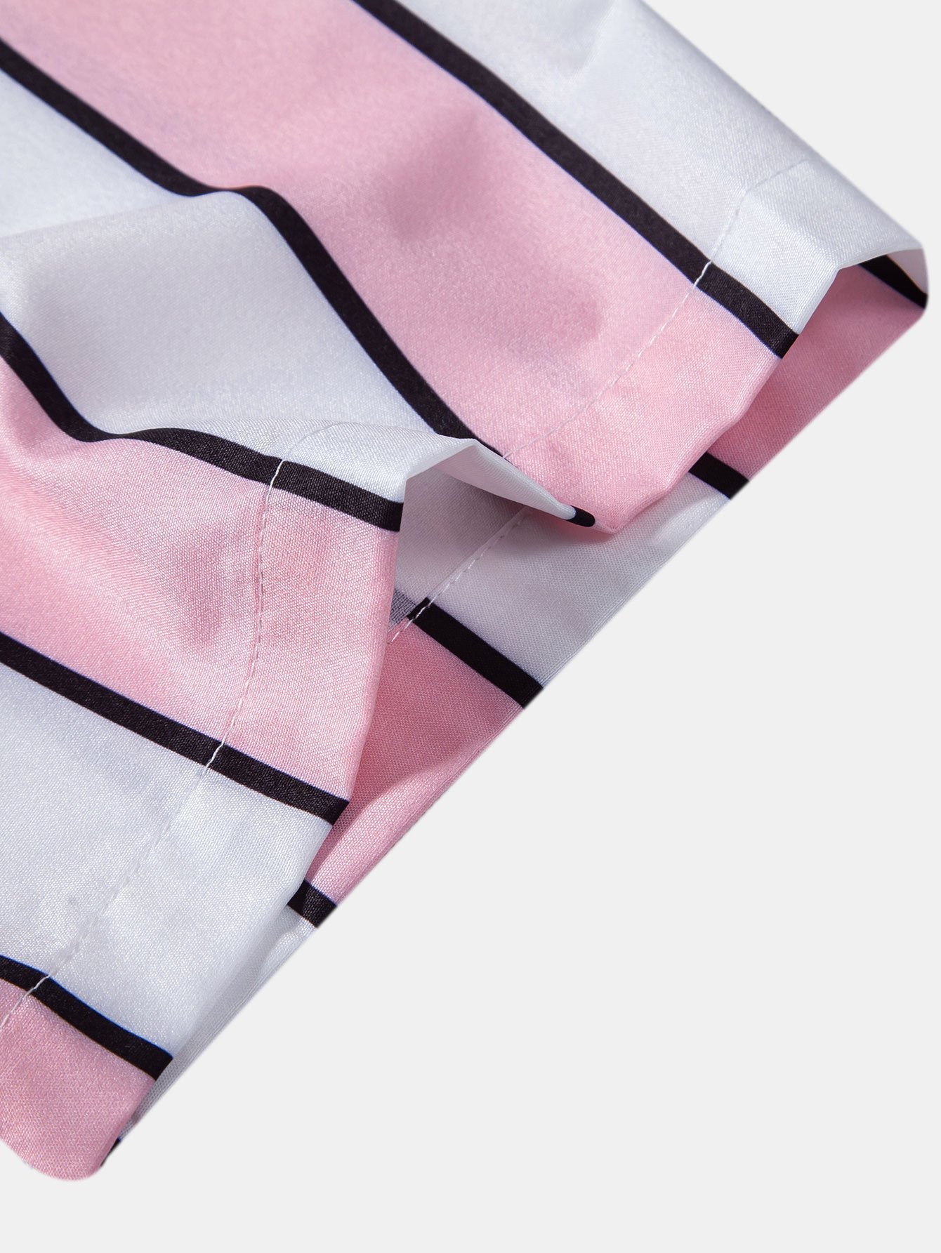 Stripe Print Button Up Shirt