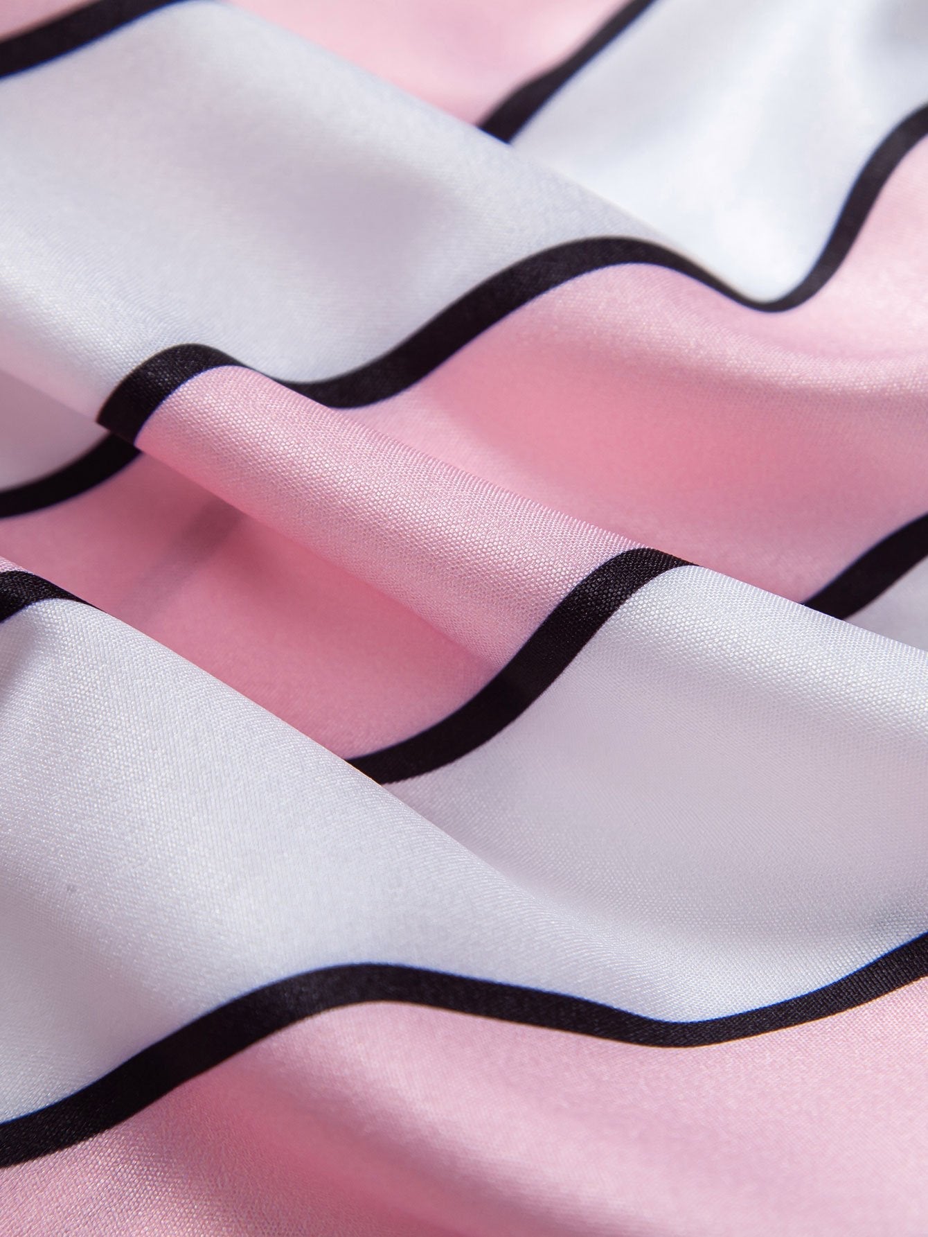 Stripe Print Button Up Shirt