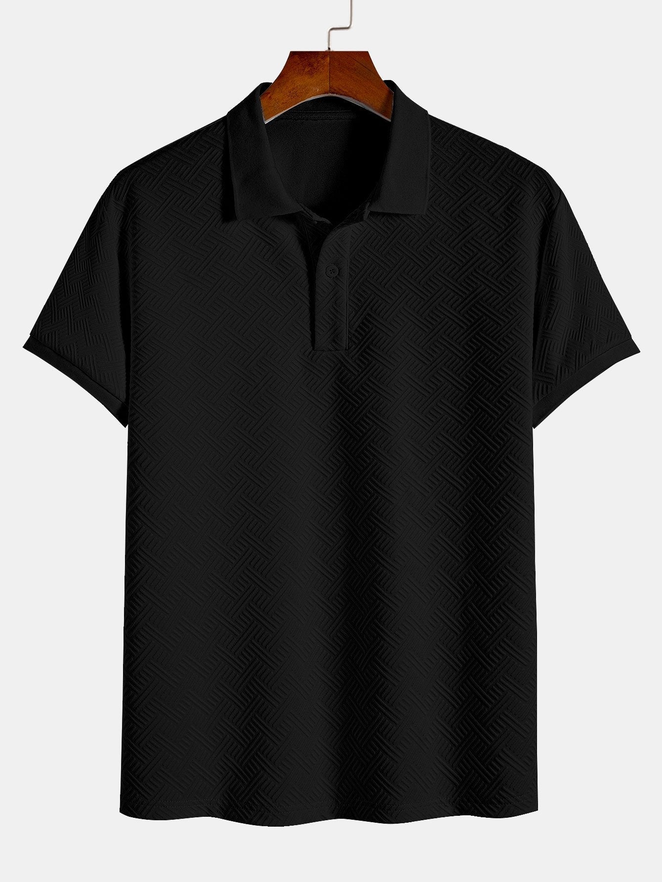 Striped Jacquard Polo
