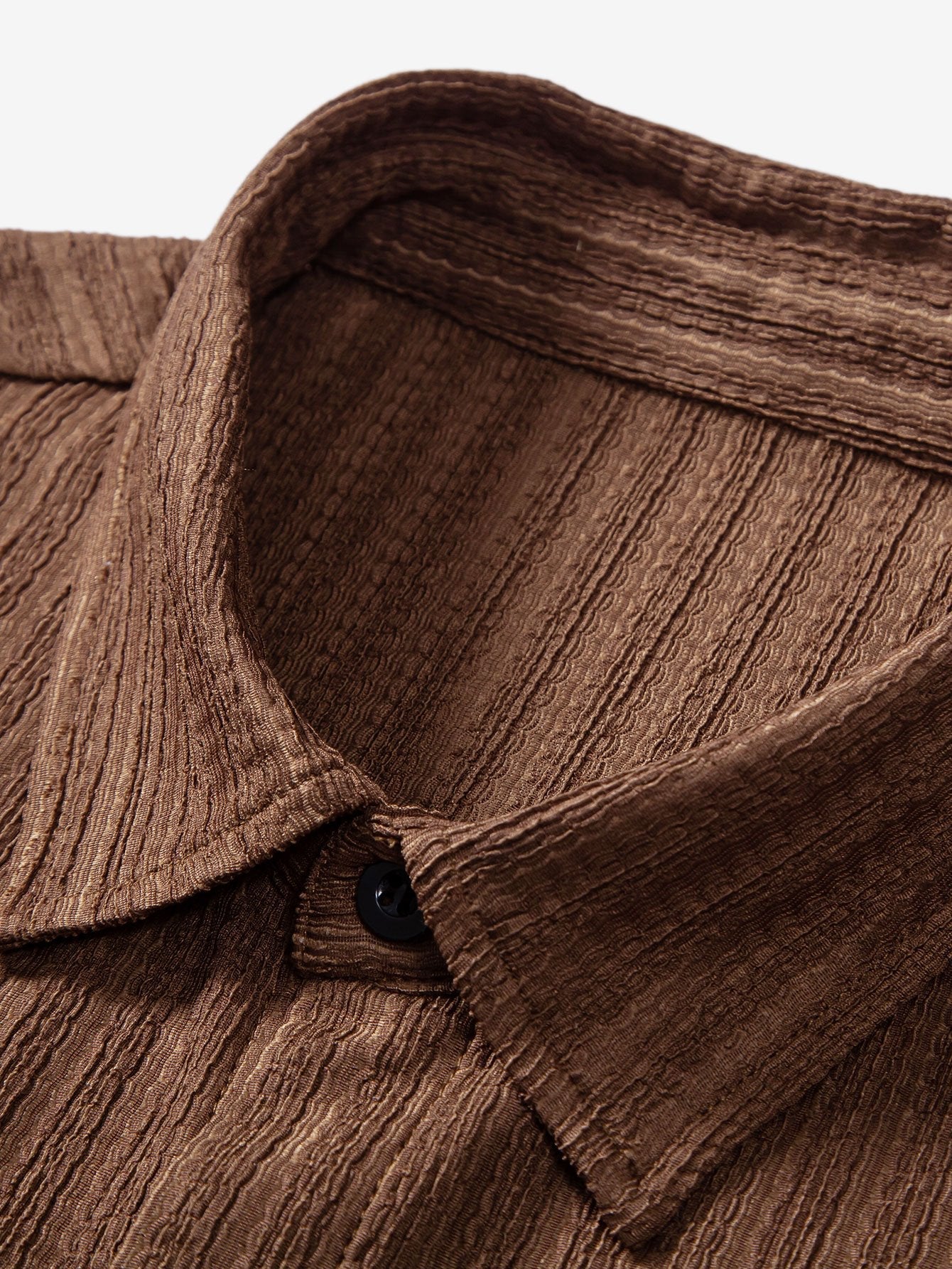 Stripe Jacquard Button Up Shirt