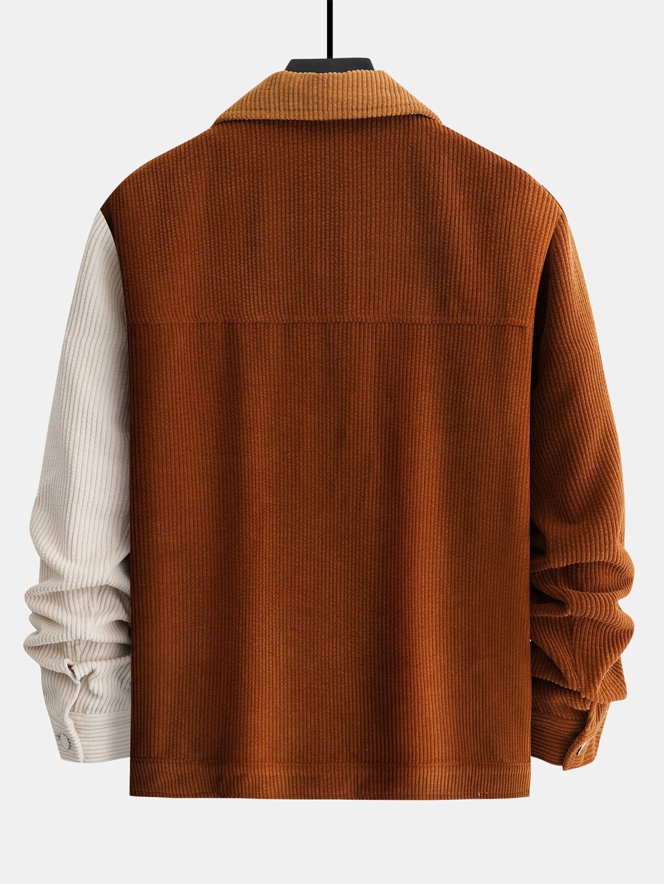 Color Block Corduroy Jacket