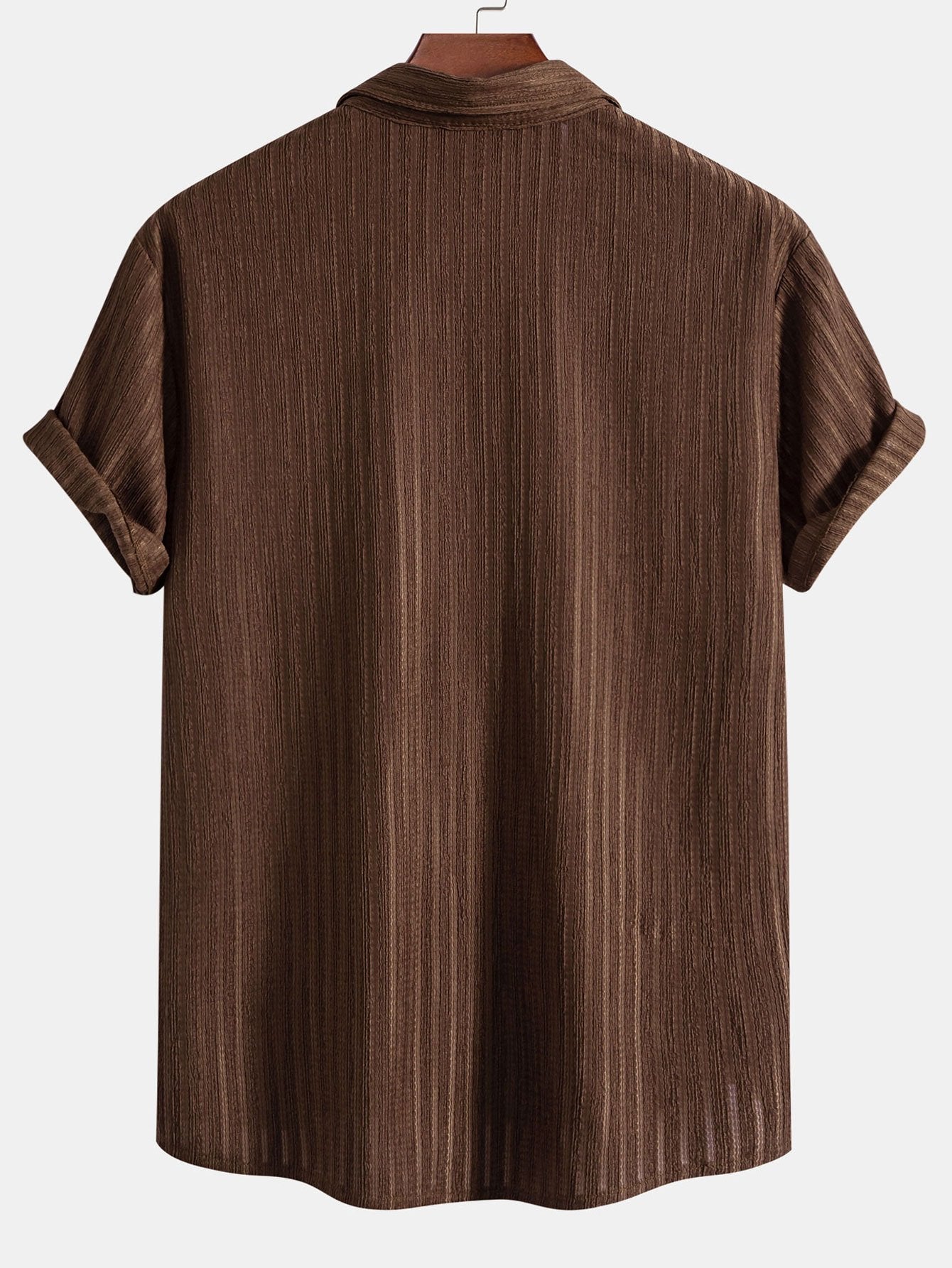 Stripe Jacquard Button Up Shirt