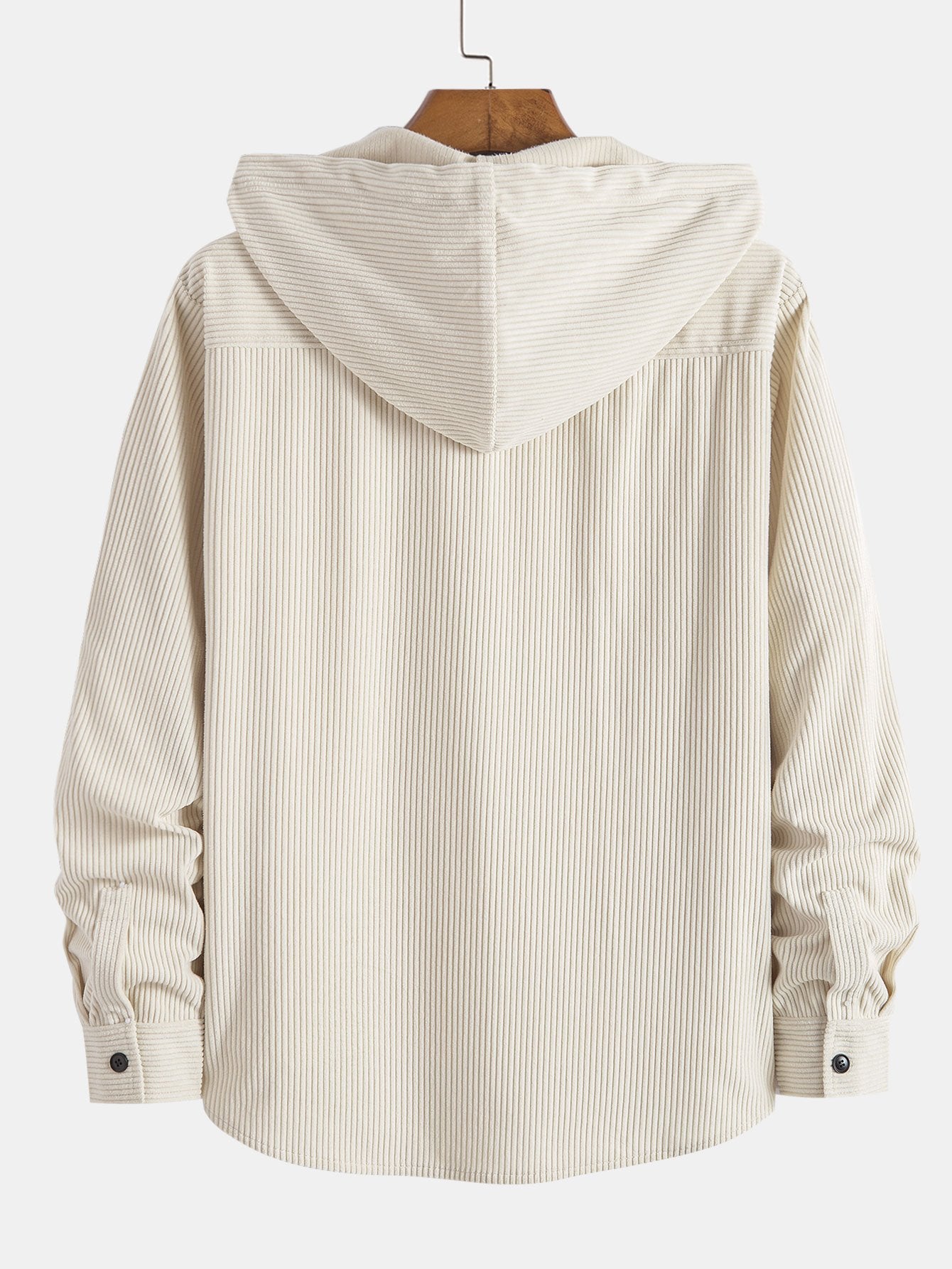 Corduroy Hooded Overshirt