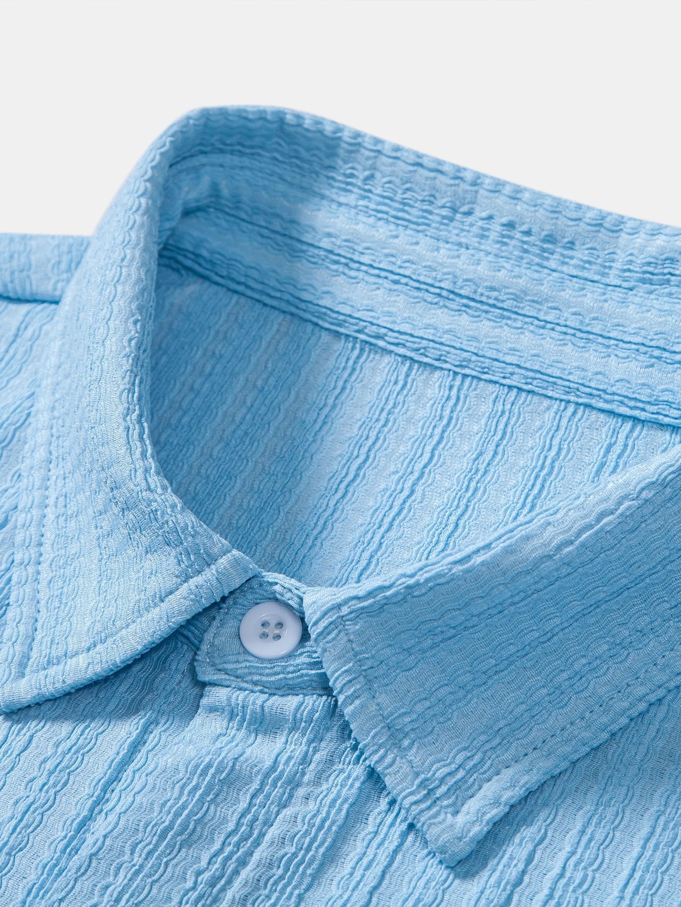 Stripe Jacquard Button Up Shirt