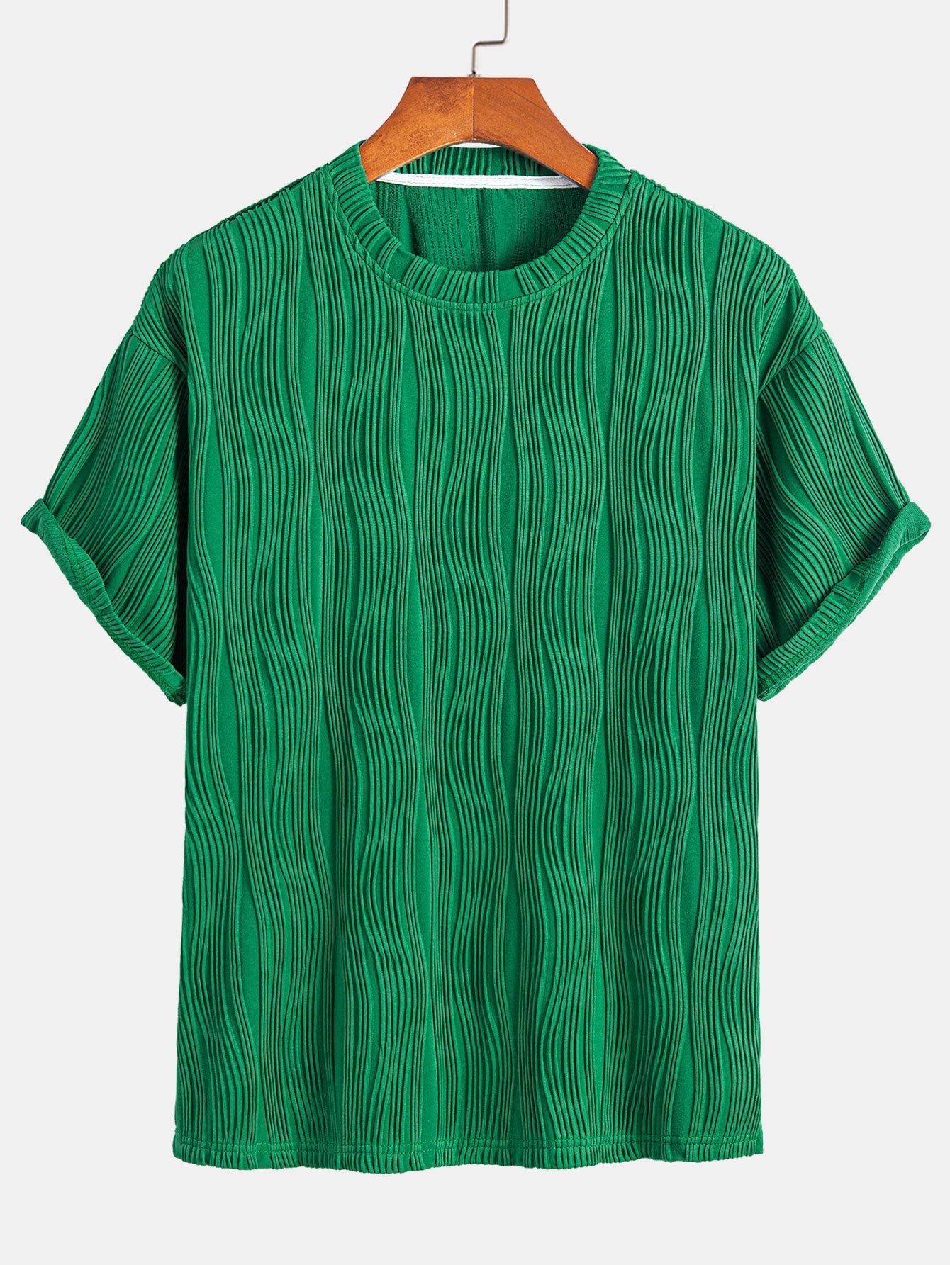 Wave Jacquard Relax Fit T-Shirt
