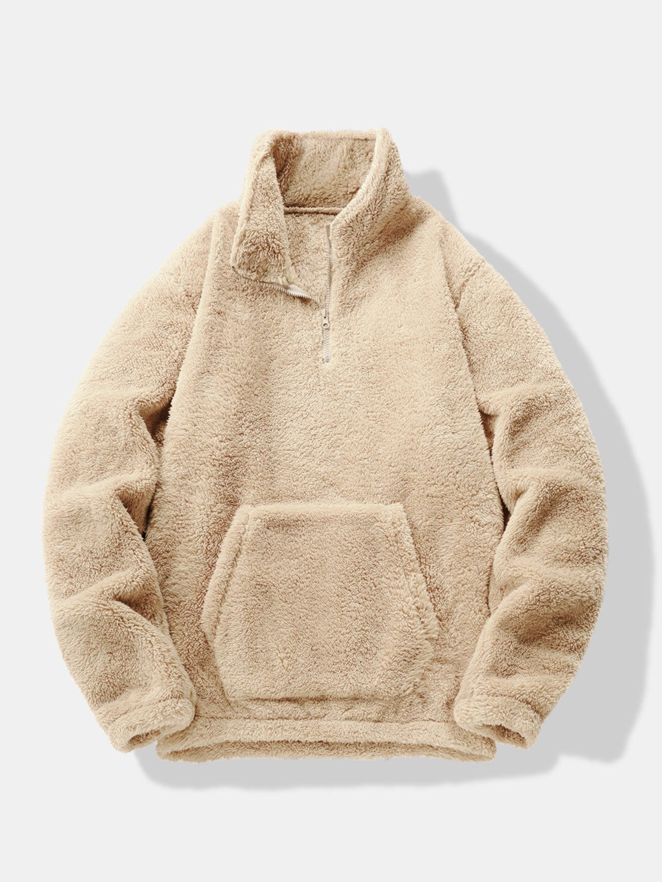 Quarter Zip Teddy Sweatshirt
