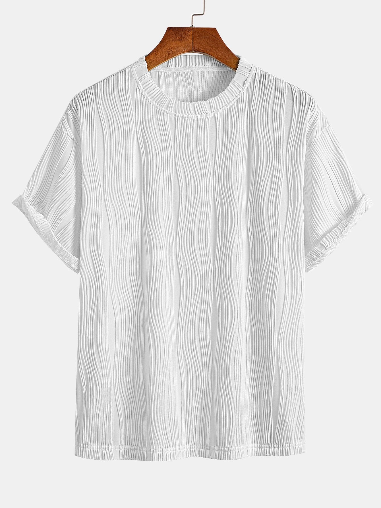 Wave Jacquard Relax Fit T-Shirt