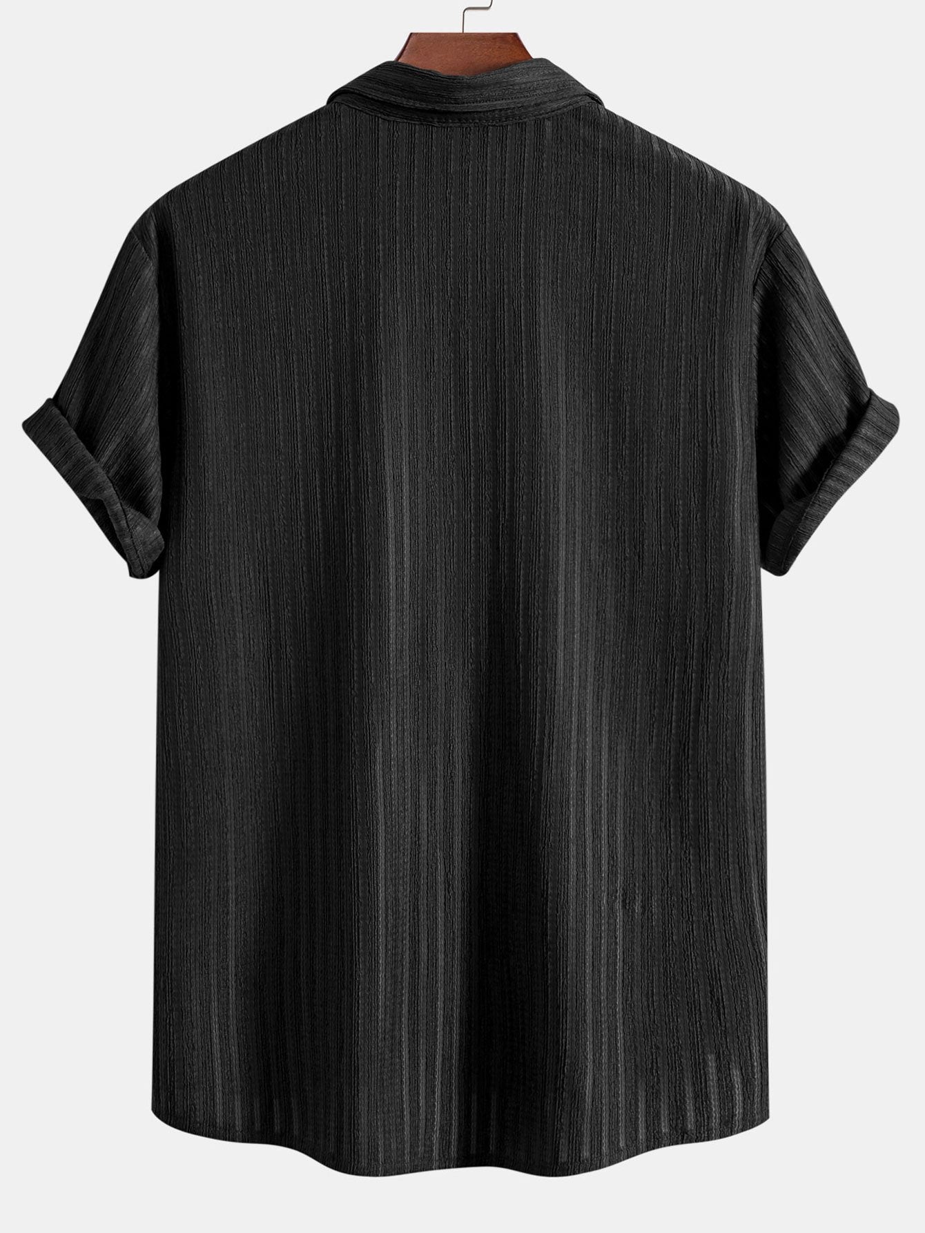 Stripe Jacquard Button Up Shirt