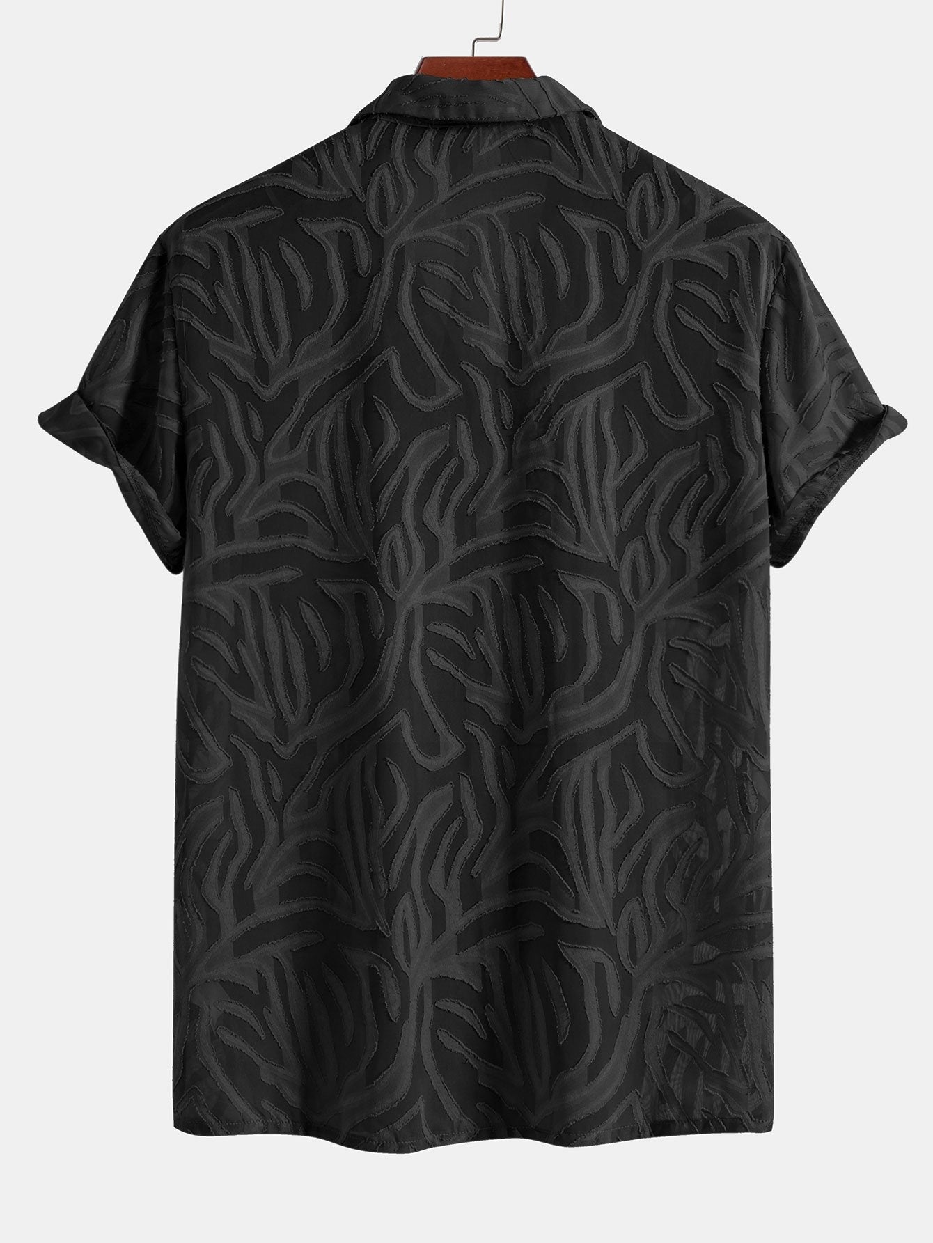 Jacquard Texture Cuban Shirt