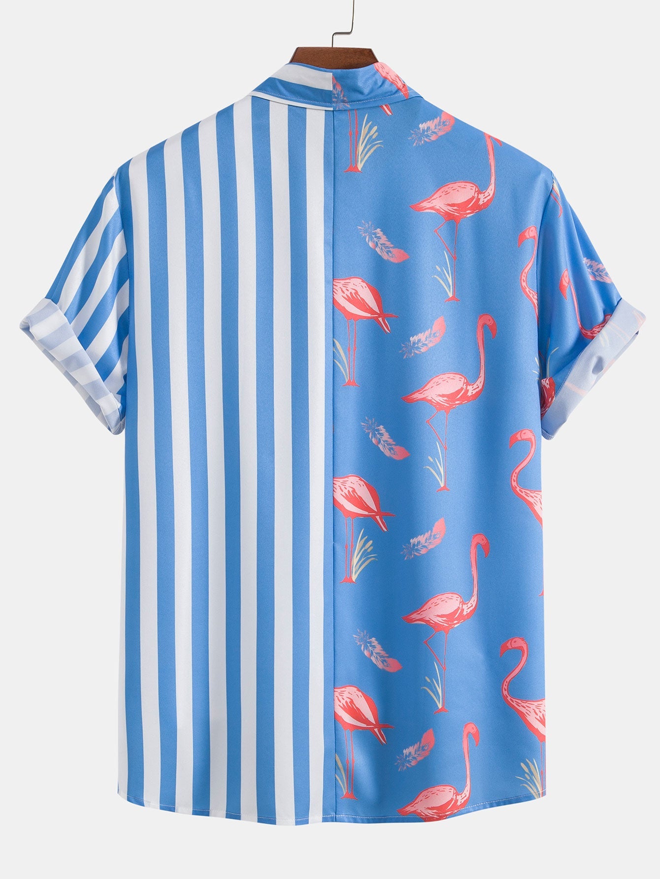 Flamingo Stripe Panel Shirt