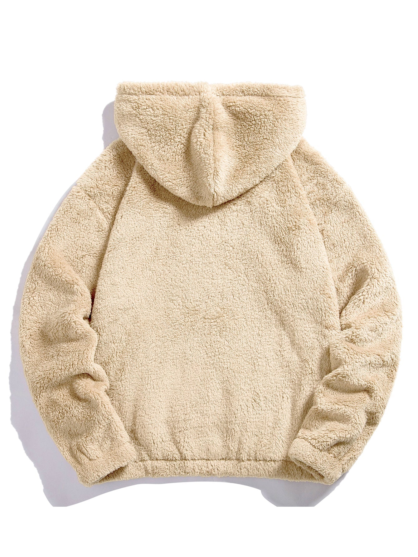 Bear Embroidered Patch Teddy Hoodie & Teddy Jogger Pants