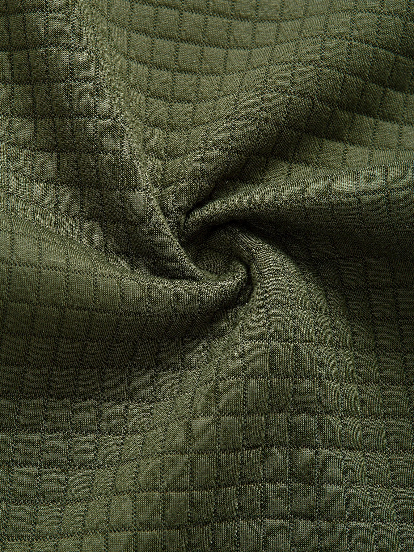 Quilted Waffle Jacquard Overshirt
