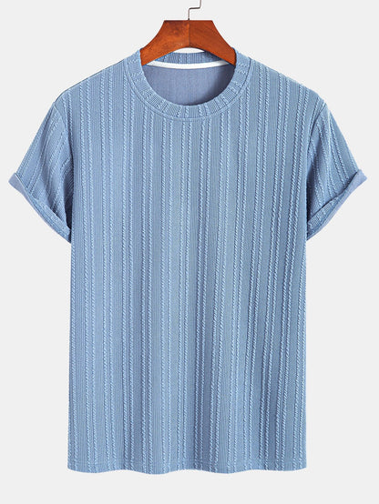Muscle Fit Ribbed T-Shirt