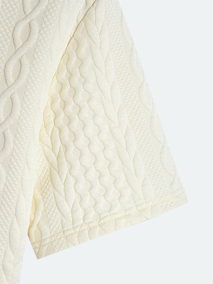 Twist Textured Jacquard Polo