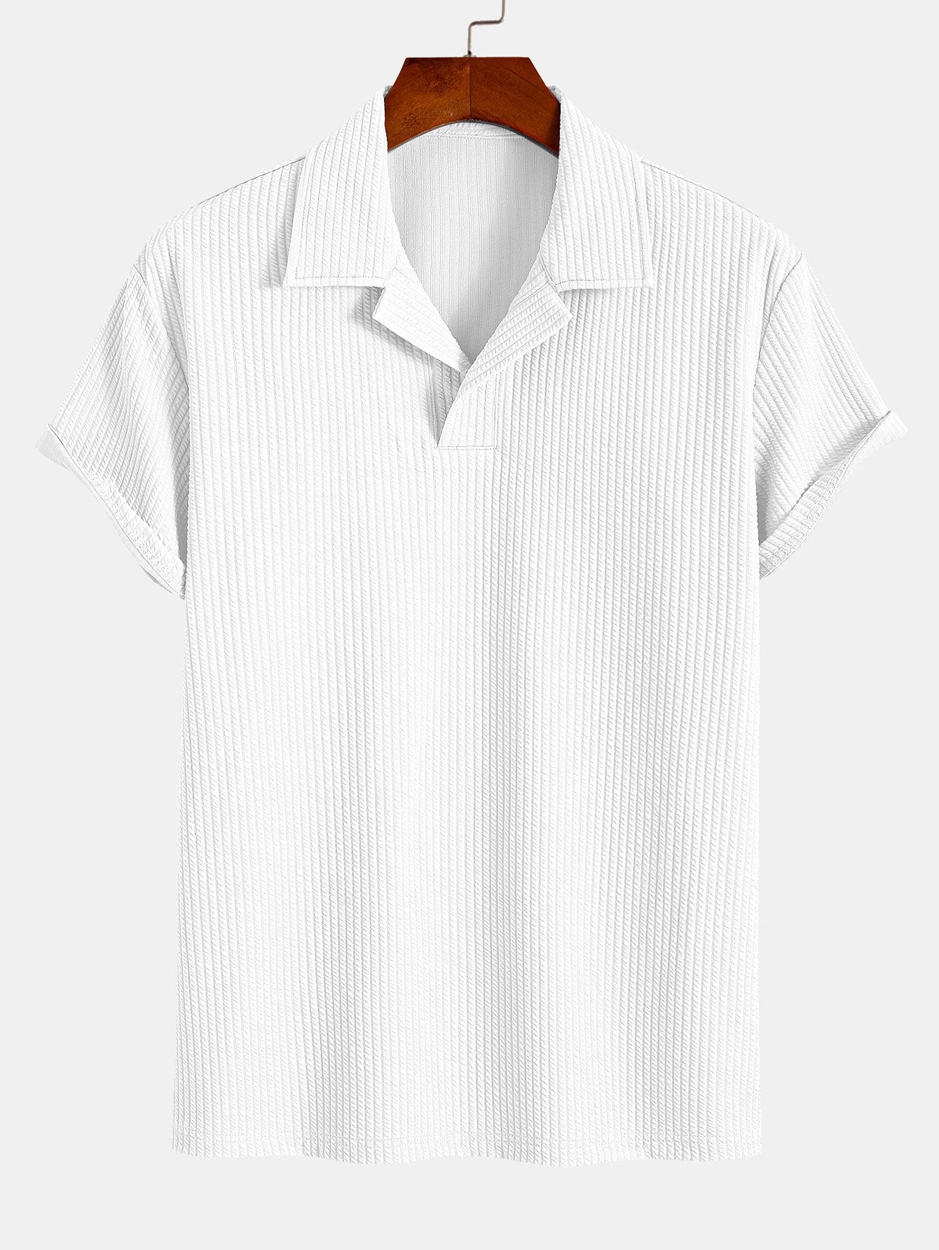 Ribbed Cuban Collar Polo