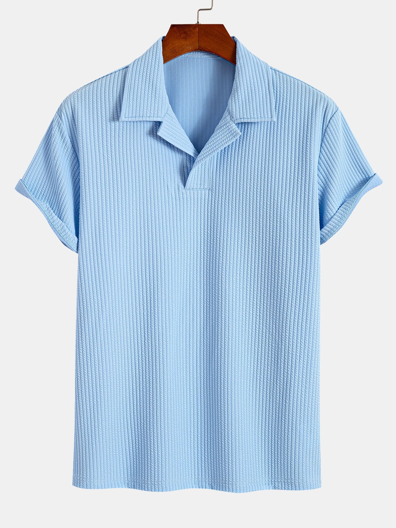 Ribbed Cuban Collar Polo