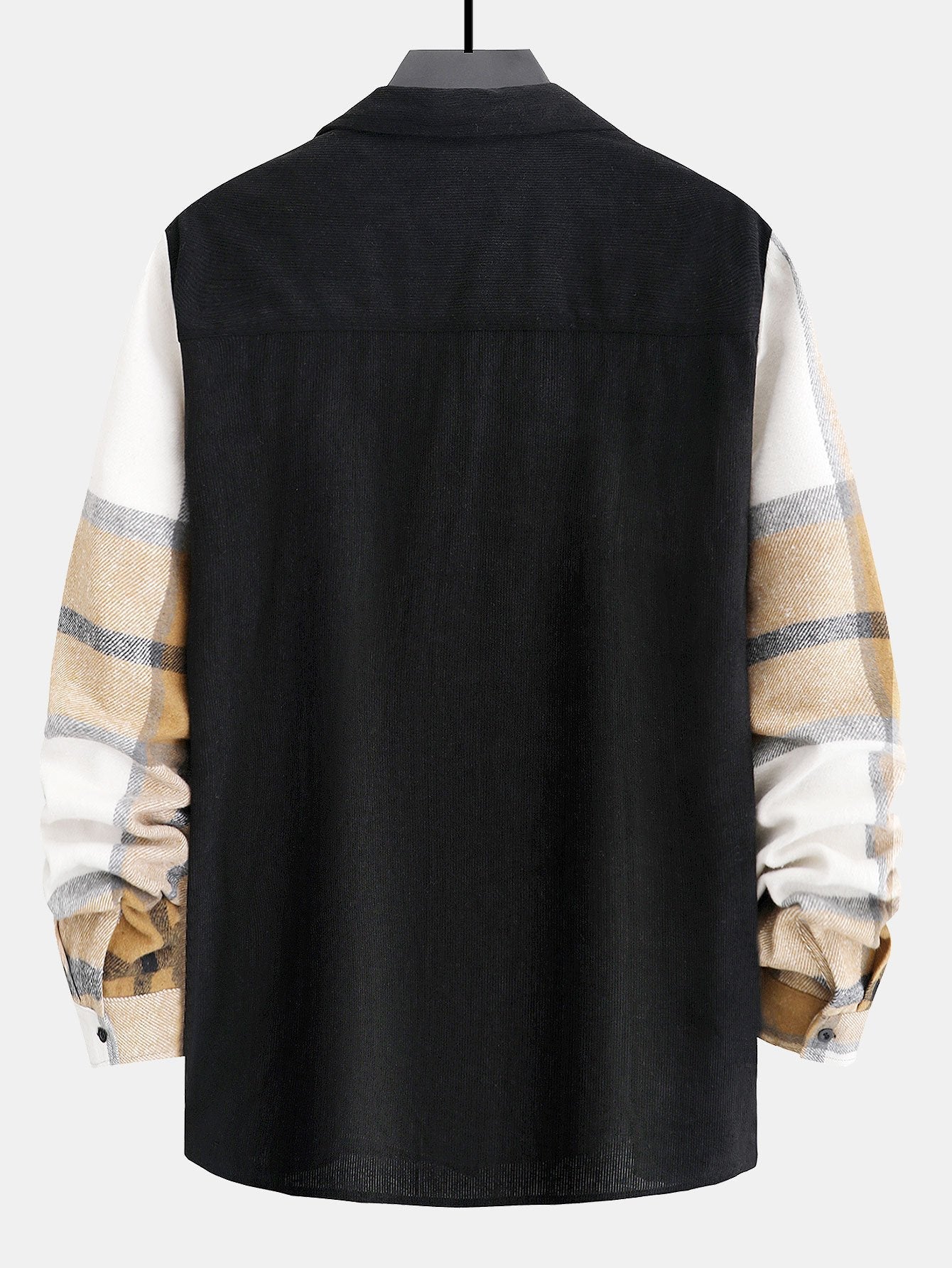 Plaid Corduroy Patchwork Shirt