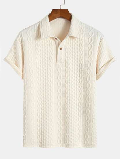 Twist Textured Jacquard Polo