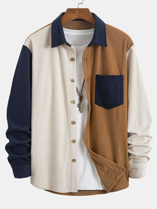 Corduroy Patchwork Shirt