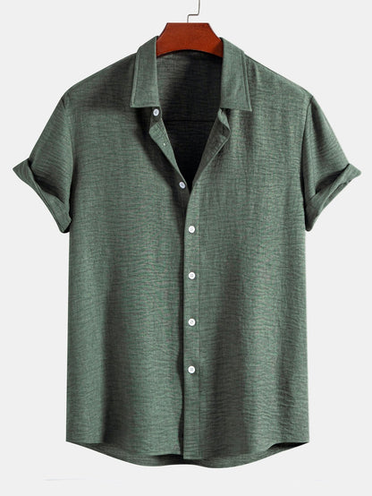 Textured Button Up Shirt