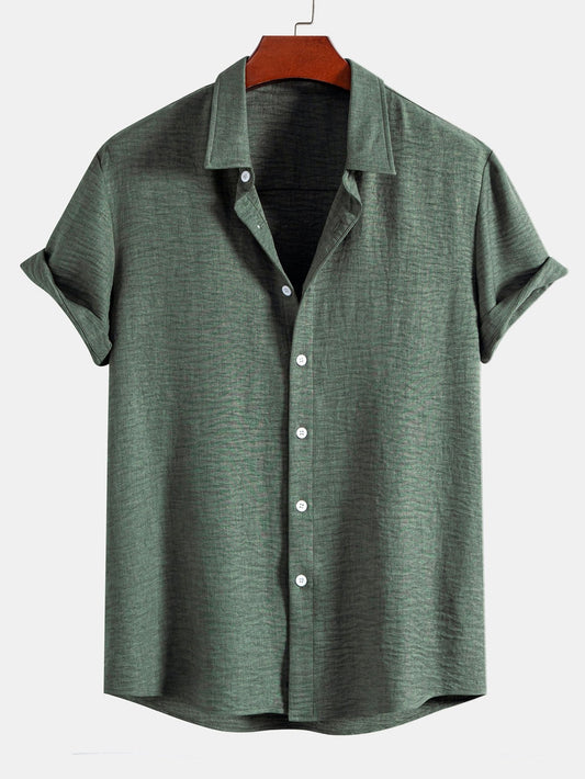Textured Button Up Shirt