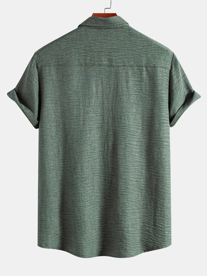 Textured Button Up Shirt