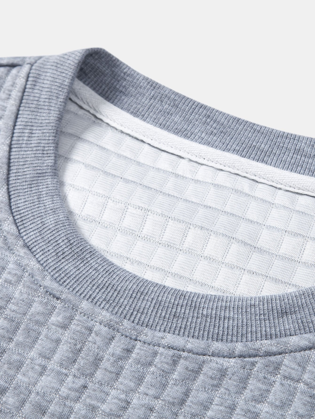 Long Sleeve Waffle Arc Hem T-Shirt