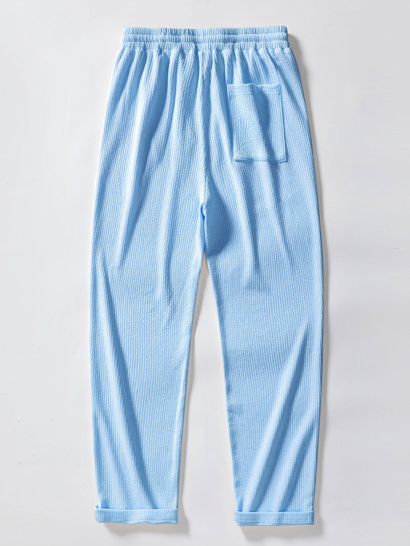 Straight Leg Ribbed Pants