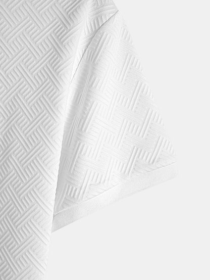 Striped Jacquard Polo