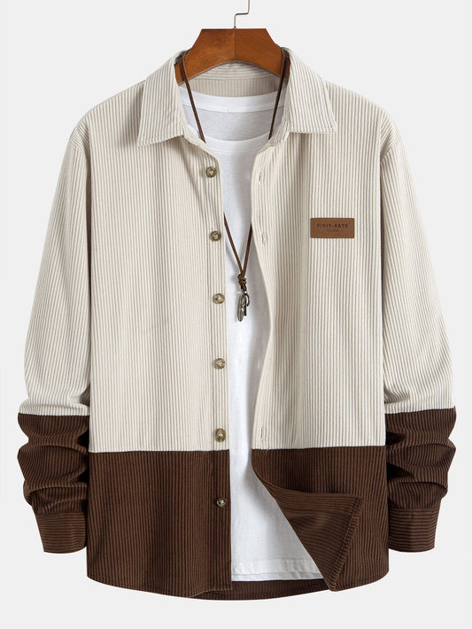 Two Tone Corduroy Shirt