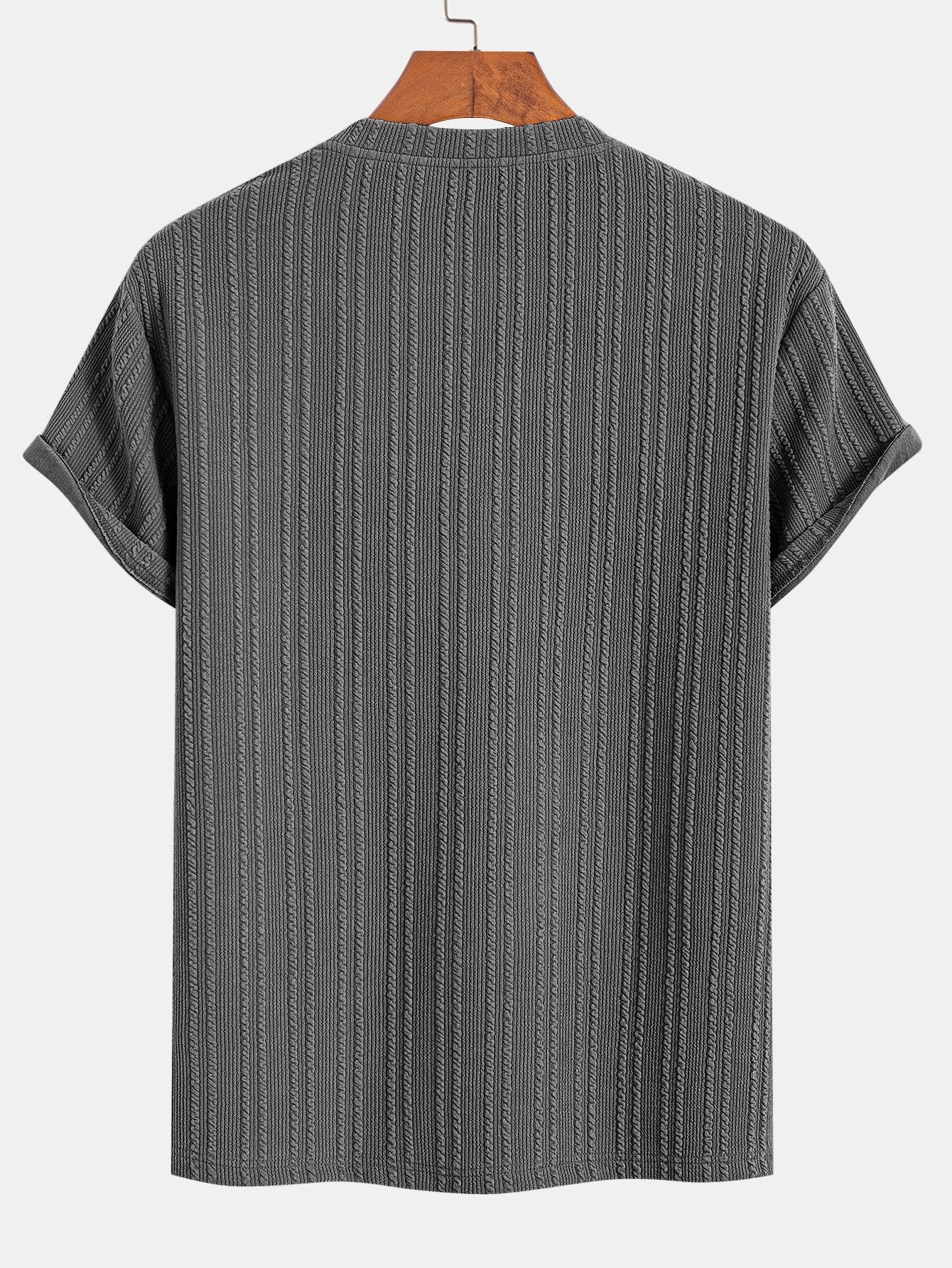 Muscle Fit Ribbed T-Shirt