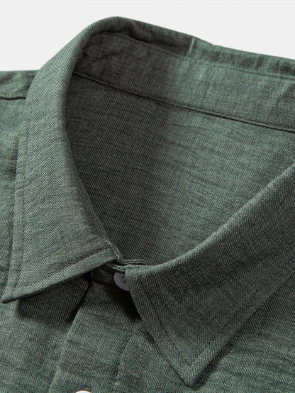 Textured Button Up Shirt