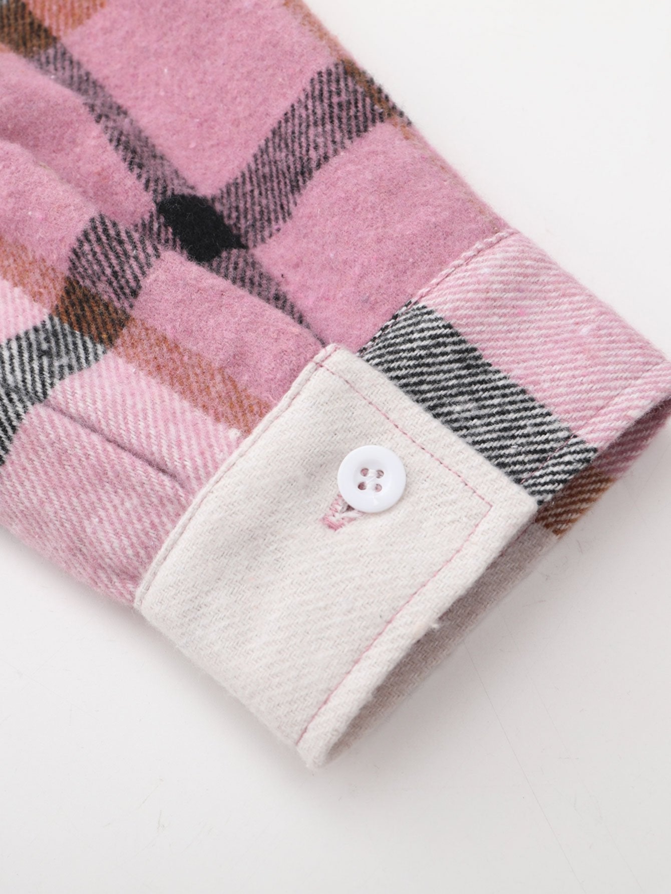 Plaid Corduroy Patchwork Shirt