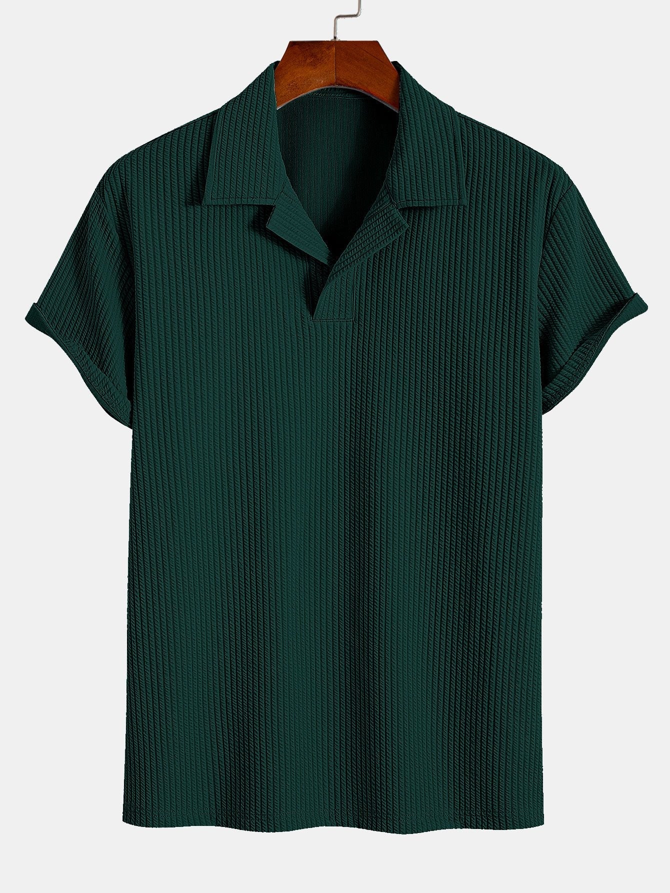 Ribbed Cuban Collar Polo