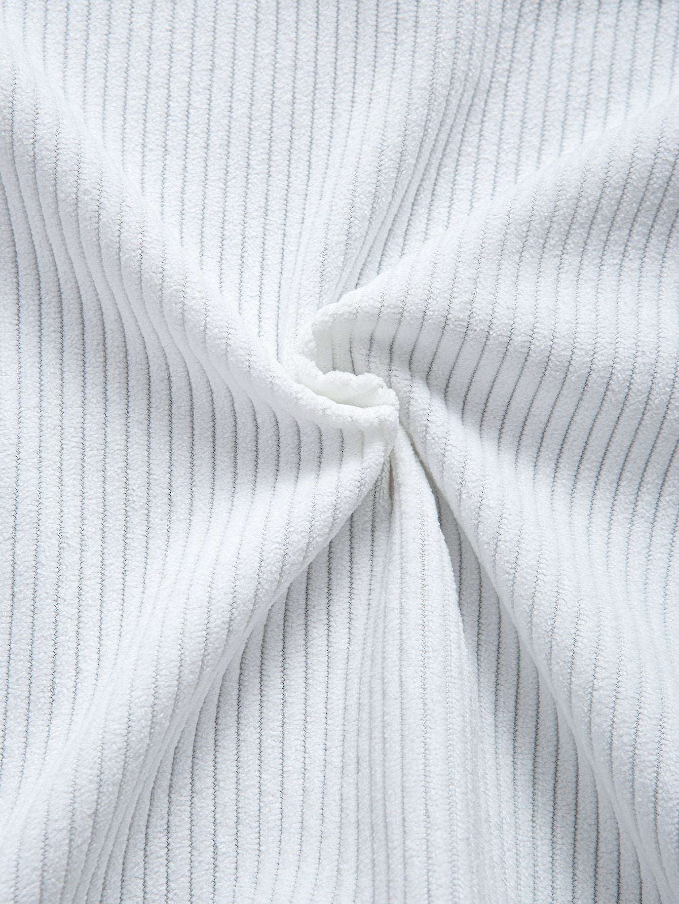 Color Block Corduroy Shirt With Pockets