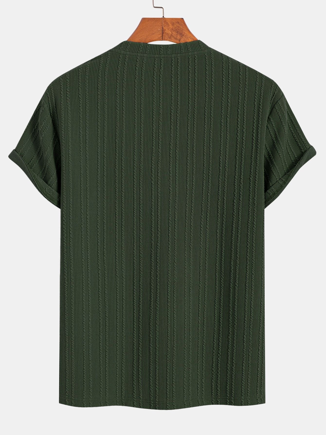 Muscle Fit Ribbed T-Shirt