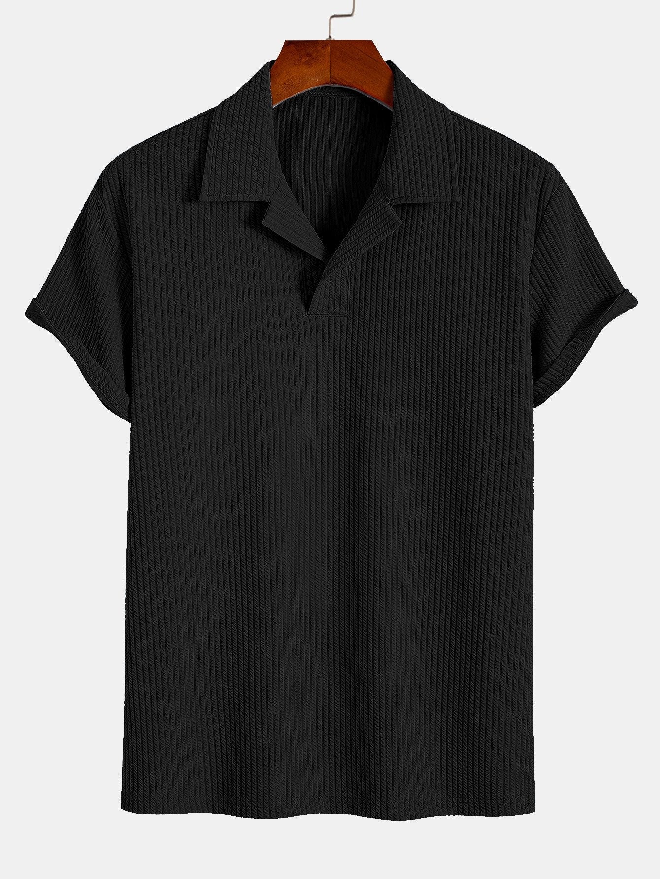 Ribbed Cuban Collar Polo