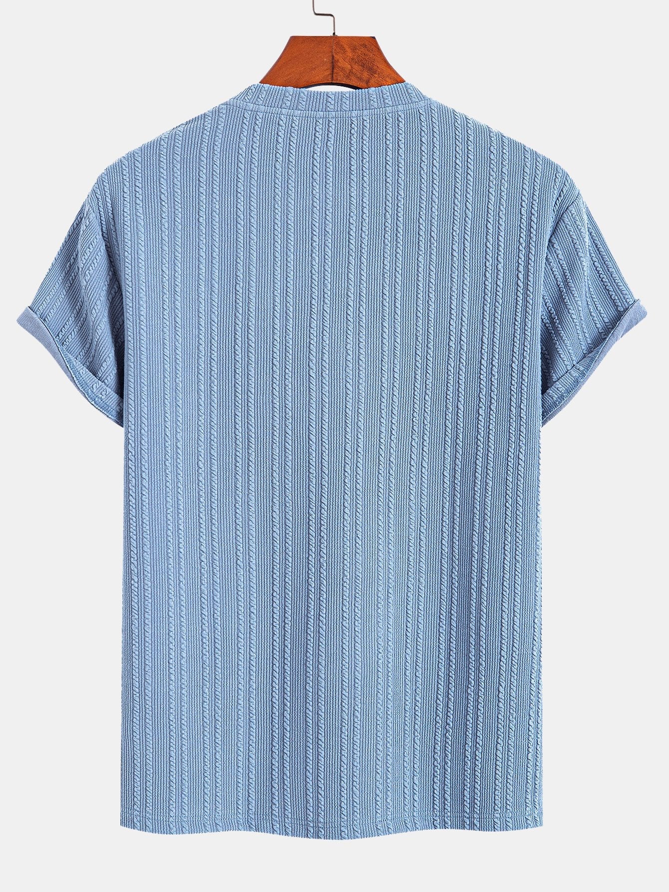 Muscle Fit Ribbed T-Shirt