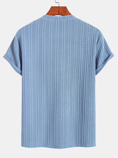 Muscle Fit Ribbed T-Shirt